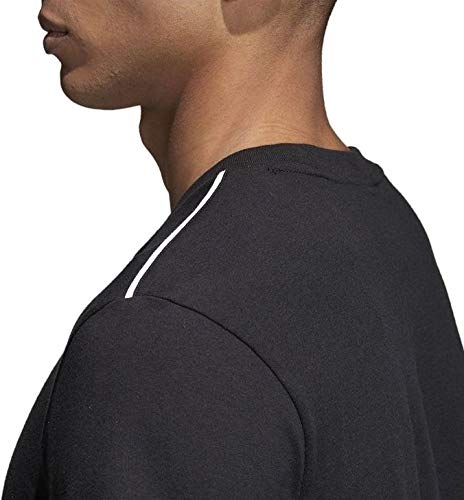 adidas CORE18 tee T-Shirt, Hombre, Black/White, XL