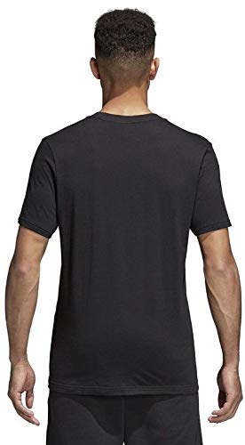 adidas CORE18 tee T-Shirt, Hombre, Black/White, XL