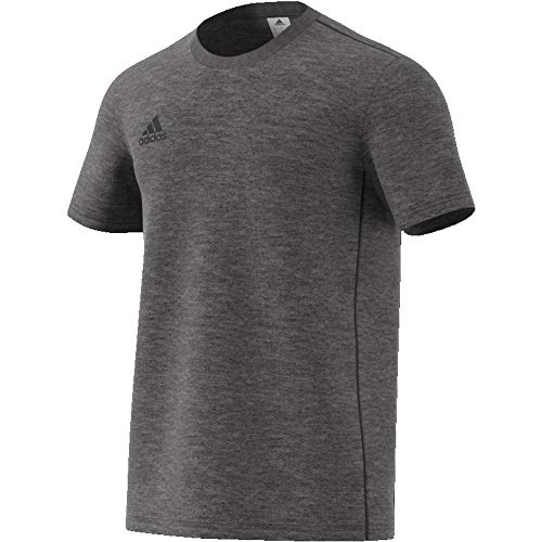 Adidas CORE18 TEE T-shirt, Hombre, Dark Grey Heather/ Black, S