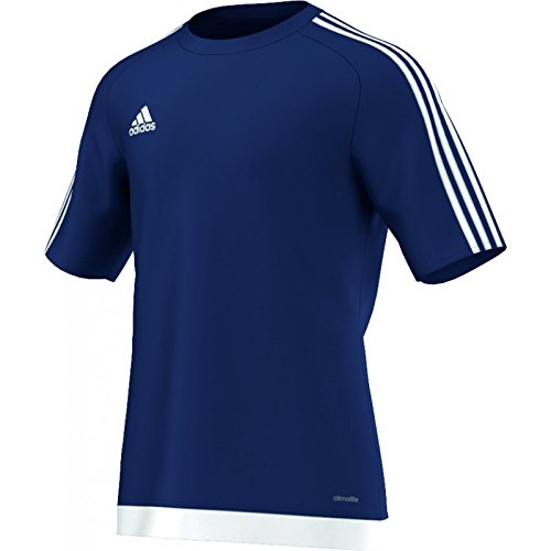 adidas Estro 15 JSY - Camiseta para hombre, color azul oscuro/blanco, talla XL