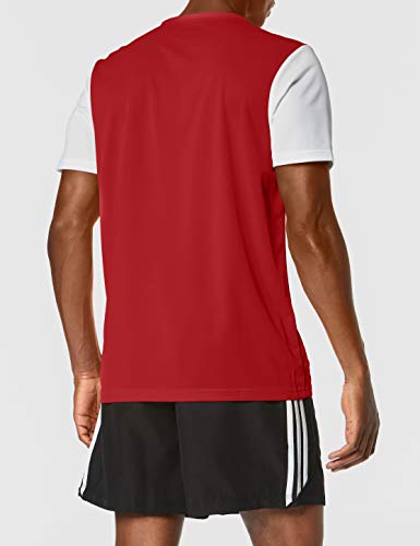 adidas ESTRO 19 JSY Camiseta de Manga Corta, Niños, Power Red, L