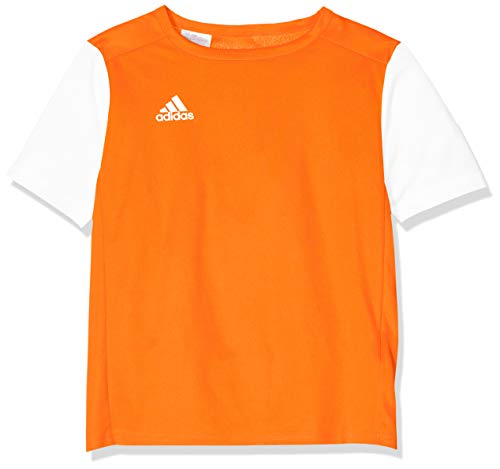 adidas ESTRO 19 JSY Camiseta de Manga Corta, Niños, Solar Orange, M