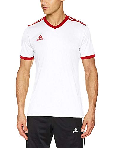 adidas TABELA 18 JSY T-Shirt, Hombre, White/Power Red, L