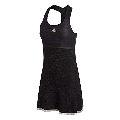 adidas Vestido de Mujer en Y Dress Glam On, Mujer, FT6421, Negro/Plateado, Small