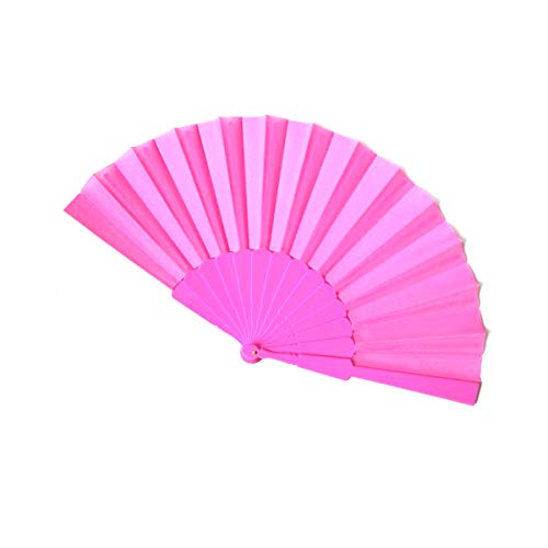 AIUIN 1 pcs Abanico Rosa de Boda Plegable de Mano Tela Regalo Recuerdo Detalle para Invitados de Boda Fiesta o Baile Arte Madera