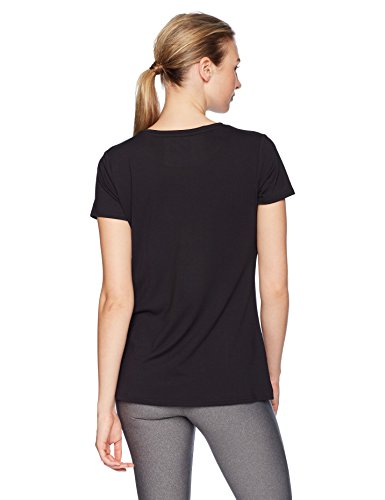 Amazon Essentials 2-Pack Tech Stretch Short-Sleeve Crew T-Shirt Athletic-Shirts, Negro/Blanco, Large