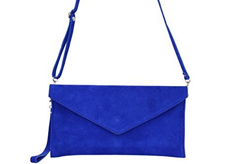 AMBRA Moda - Bolso de hombros de mujeres ( 32 x 2 x 17 cm), azul real