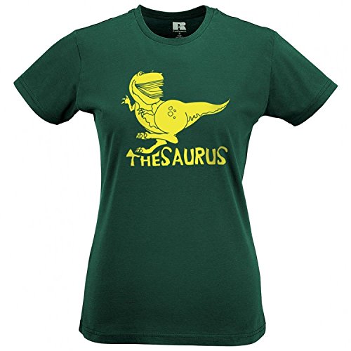 AnimalsYeahYeah Tesauro para Mujer Slim Fit T-Shirt (pequeño (8 – 10), Verde)