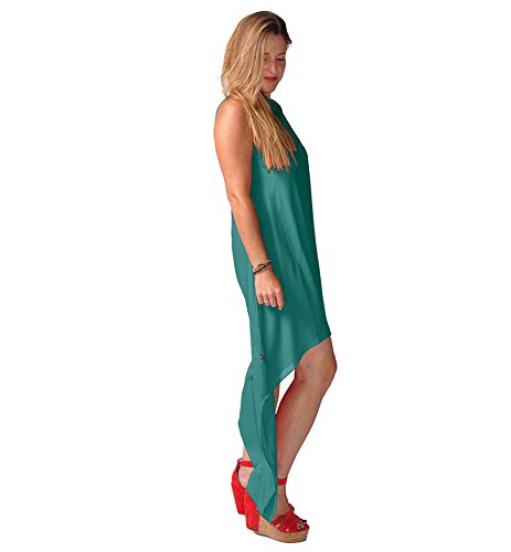 Anoushka Ibiza Vestido, Verde (Verde Petróleo), 44 (Tamaño del Fabricante:XXL) para Mujer