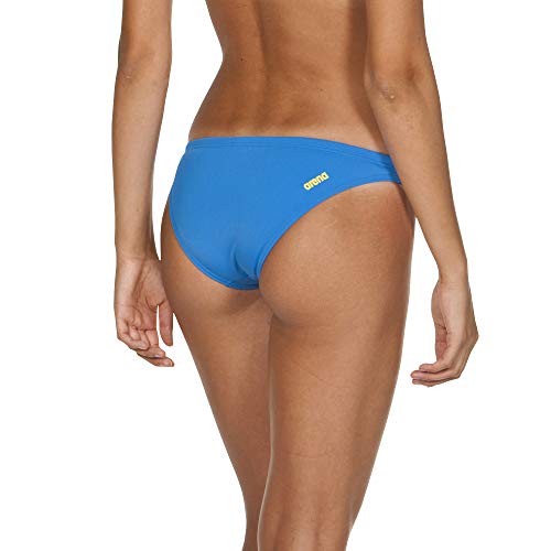 ARENA Real Braguitas de Bikini de Entrenamiento, Mujer, Azul (Pix) / Amarillo (Yellow Star), S