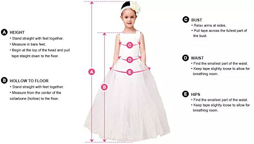 Auxico Satén La más Nueva Princesa Vestido de niña de Las Flores de Vestido Vestido de Primera comunión Vestido de Fiesta de la Boda (as pic, 10 años)