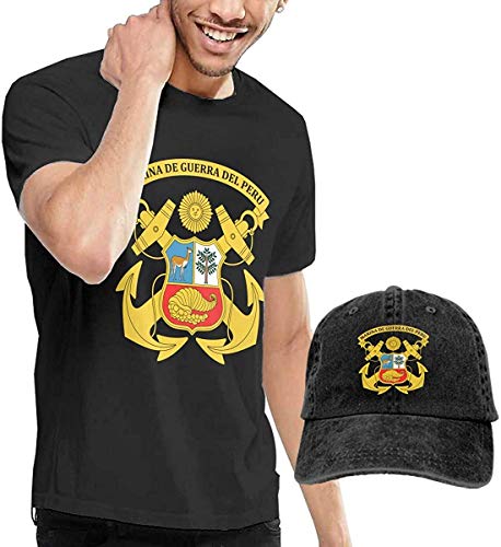 AYYUCY Camisetas y Tops Hombre Polos y Camisas, Marina De Guerra del Peru Fashion Men's T-Shirt and Hats Youth & Adult T-Shirts