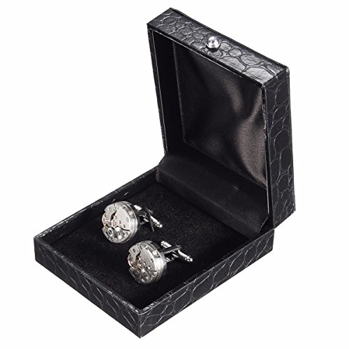 BABAN 2pcs Gemelo Gemini Para Mecanismo de relojería camisa de Comercio regalo ideal (con un hermoso cuadro)