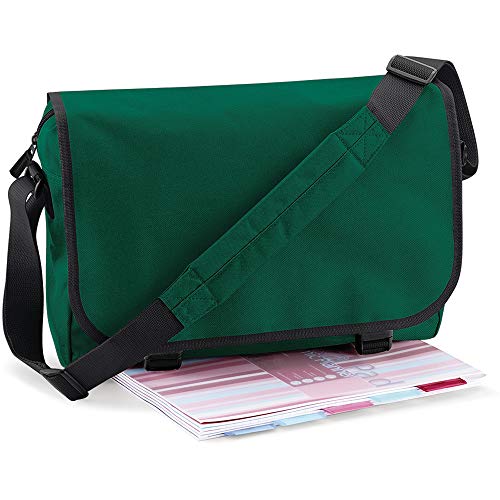 Bagbase - Bolso bandolera ajustable (11 litros) (Talla Única/Blanco/azul marino)