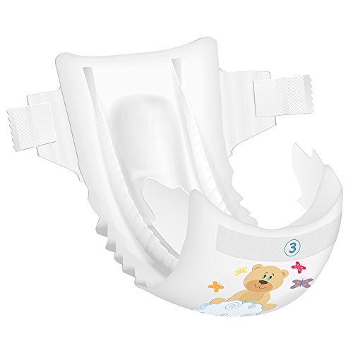 Bambo Nature Eco Pañales, Midi/tamaño 3, 5 A 9 kg, 33 piezas por pack, pack de 6