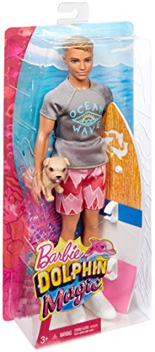 Barbie Aventura de los Delfines, muñeco ken surfero con accesorios (Mattel FBD71) , color/modelo surtido