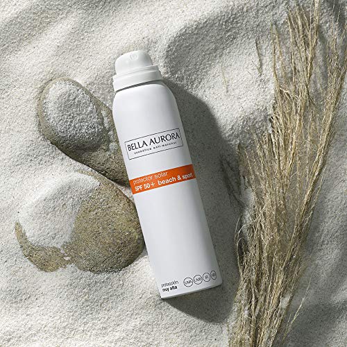 Bella Aurora Spray Protector Solar 50 Facial Anti-Manchas Todo Tipo de Piel, 150 ml | Crema Protección del Sol Cara | Bloqueador Solar
