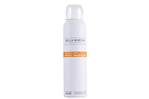Bella Aurora Spray Protector Solar 50 Facial Anti-Manchas Todo Tipo de Piel, 150 ml | Crema Protección del Sol Cara | Bloqueador Solar