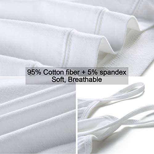 BQTQ 2 Piezas Camisetas sin Mangas de Cultivo para Mujeres Camisolas Básicas Sujetador Deportivo de Racerback para Señoritas Deportes Yoga Dormir (Negro, Blanco, M)