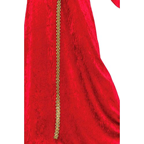 Bristol Novelty AC576 Vestido de hechicera rubí medieval, tamaño 10-14