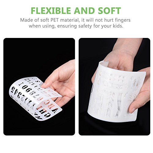 Bullet Journal Plantillas Letras，Letra Y Plantilla De PatróN Para Cuaderno, Diario, Pintura De áLbum De Recortes, Accesorios Para Manualidades Diario Molde De Dibujo Para NiñOs / Adultos 20 Sets