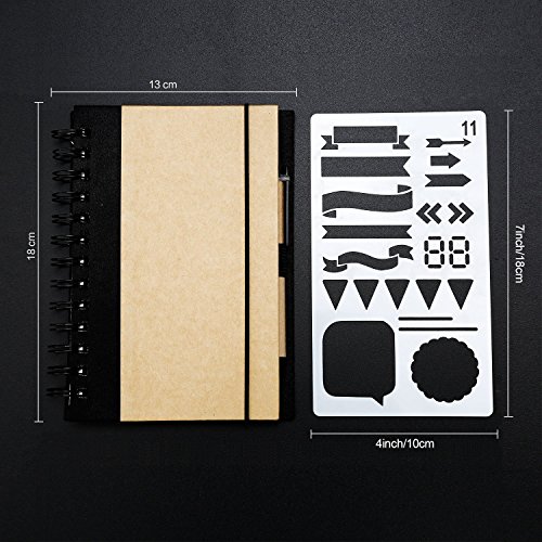 Bullet Journal Plantillas Letras，Letra Y Plantilla De PatróN Para Cuaderno, Diario, Pintura De áLbum De Recortes, Accesorios Para Manualidades Diario Molde De Dibujo Para NiñOs / Adultos 20 Sets