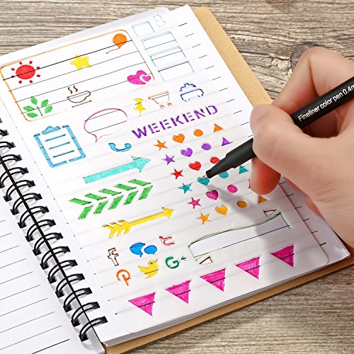Bullet Journal Plantillas Letras，Letra Y Plantilla De PatróN Para Cuaderno, Diario, Pintura De áLbum De Recortes, Accesorios Para Manualidades Diario Molde De Dibujo Para NiñOs / Adultos 20 Sets