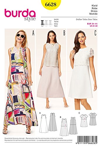 Burda Patrón 6628 Vestido