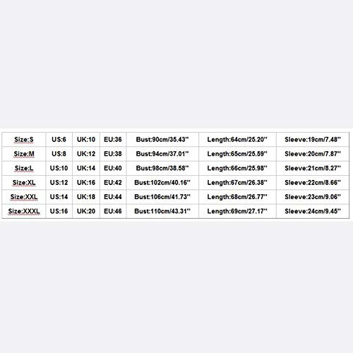 Camiseta topsCamisa para Mujer Moda Mujer Color sólido Cuello Alto Manga Larga Blusa Cuello en V Túnica Camisa Elegante para Negocios Camisa Otoño Verano Camisa Informal YANFANGXXXLBlack