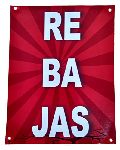 Cartel Rebajas | Varias Medidas 50 cm x 70 cm | Cartel publicitario Rebajas | Carte Oferta Rebajas | Cartel Oportunidad Rebajas