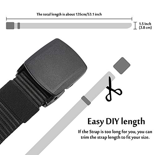 Chalier Schwarz & Braun Cinturón, Negro y marrón, Talla única Unisex Adulto