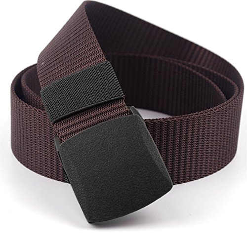 Chalier Schwarz & Braun Cinturón, Negro y marrón, Talla única Unisex Adulto