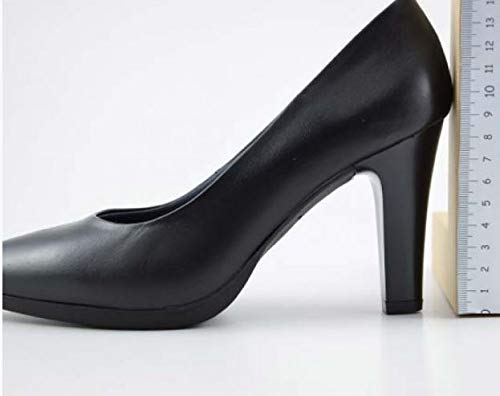 Chamby 4330 -Zapatos de Salon con Tacon Alto y Plantilla Acolchada (36, Negro)