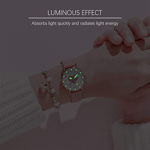 Chenhan Moda Moda Moda Moda Casual Cinturón de Cuero Relojes Simple Ladies 'Exquisito Pequeño Dial Cuarzo Reloj Vestido Relojes de Pulsera para Mujeres (Color : AAAH4)