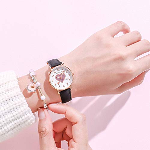 Chenhan Moda Moda Moda Moda Casual Cinturón de Cuero Relojes Simple Ladies 'Exquisito Pequeño Dial Cuarzo Reloj Vestido Relojes de Pulsera para Mujeres (Color : AAAH4)