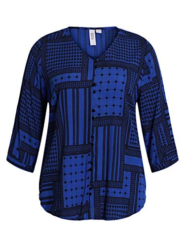 CISO Camisa Blusa Azul real y negro. 48