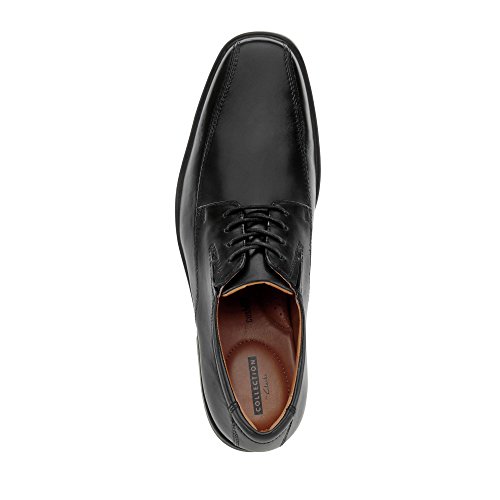 Clarks Tilden Walk, Zapatos de Cordones Derby Hombre, Negro (Black Leather-), 42 EU
