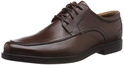 Clarks Un Aldric Park, Zapatos de Cordones Derby Hombre, Marrón (Tan Leather), 42.5 EU