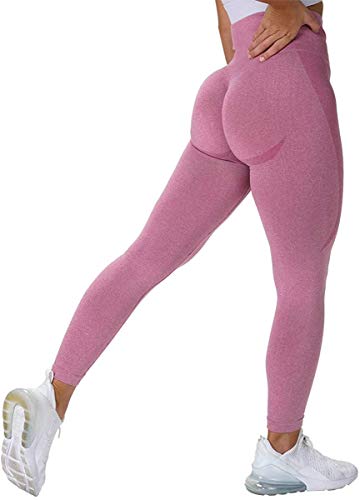 CNASA Leggings para mujeres Butt Lift, Yoga Pants Sport Workout Sexy Seamless High Waisted Compression Gym Medias