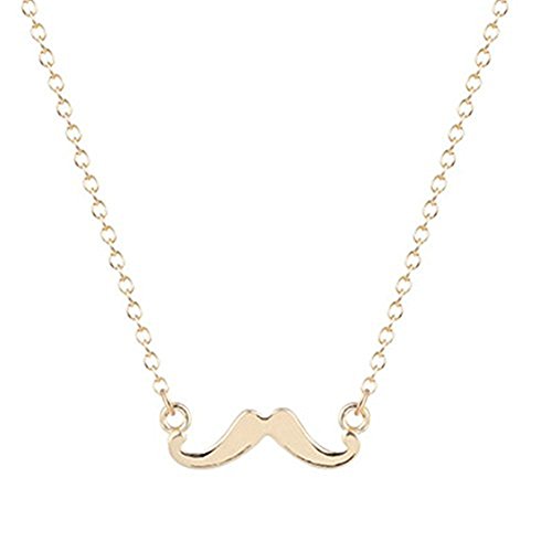 Collar de bigote – colgante de bigote de oro para hombres y mujeres – joyería de bigote