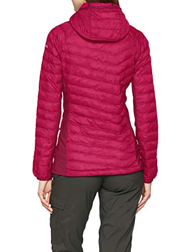 Columbia 1773211 POWDER LITE LIGHT HOODED JACKET, Chaqueta con capucha, Mujer, Aislamiento sintético Hi-Loft, Violeta (Wine Berry), Talla S
