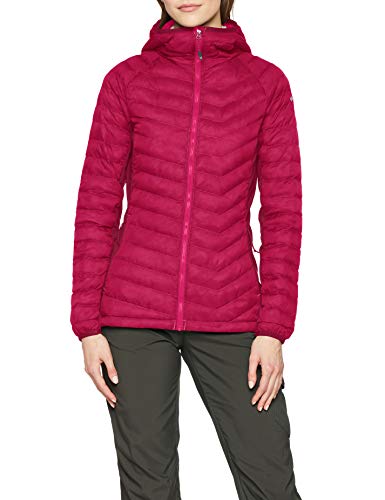 Columbia 1773211 POWDER LITE LIGHT HOODED JACKET, Chaqueta con capucha, Mujer, Aislamiento sintético Hi-Loft, Violeta (Wine Berry), Talla S