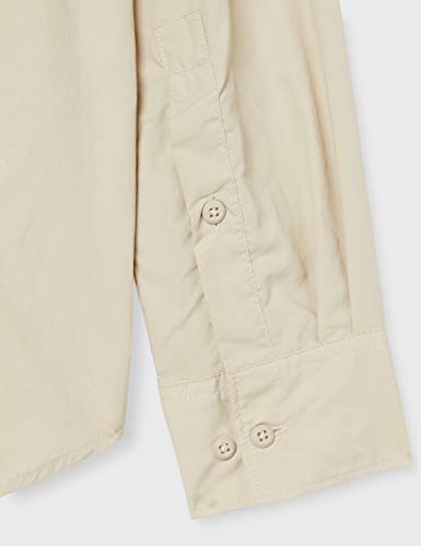 Columbia Camisa de Excursionismo de Manga Larga para Hombre, Silver Ridge II Long Sleeve Shirt, Beige (Fossil), XL