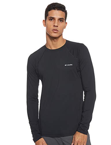 Columbia Midweight Stretch C Camiseta Térmica de Manga Larga, Hombre, Negro, M
