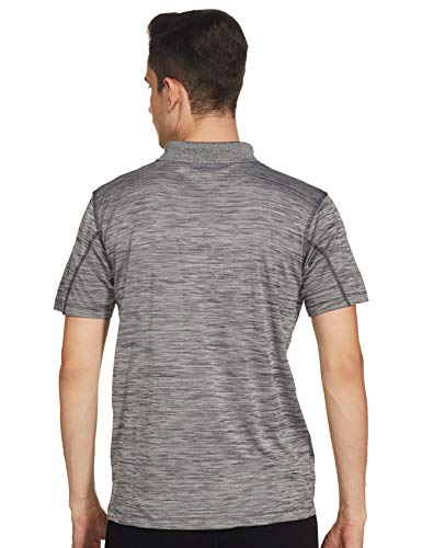 Columbia Zero Rules Polo con Protección Solar 30, Hombre, Gris (Tiburón Heather), M
