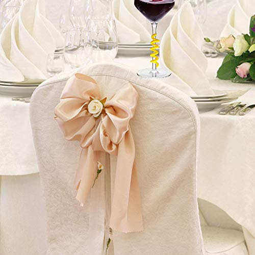 Corkscrew Factory Marcadores de copa de vino en espiral, marcadores de copas de vino y cóctel de silicona, lavable, en 6 colores brillantes, etiquetas de cristal