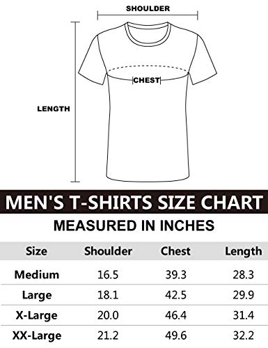 COSAVOROCK Camisetas de Esmoquin a Leopardo para Hombre Marrón L