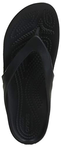 Crocs Kadee II Flip Chanclas, Mujer, Black, 41/42 EU