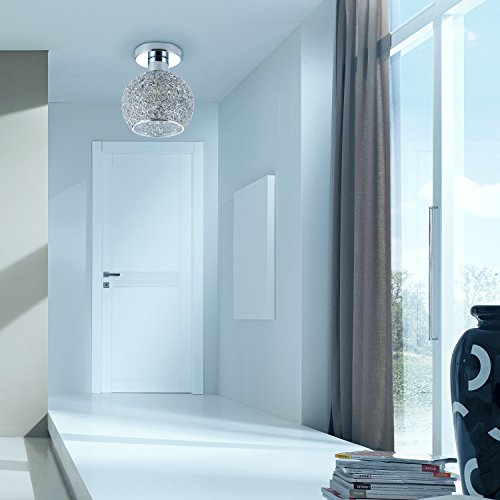 DAXGD lámpara de aluminio de techo Mini plafón para el vestidor, el corredor y el salón, Diamètre du plafonnier: 18cm