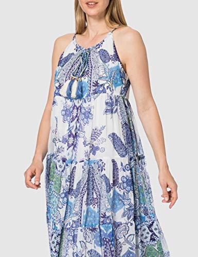 Derhy SAMARKAND Vestido, Azul Petróleo, M para Mujer